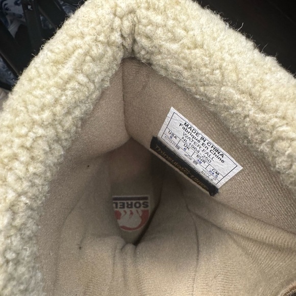 Sorel Waterfall Suede Winter Boots Tan Size. 8 - Picture 5 of 5